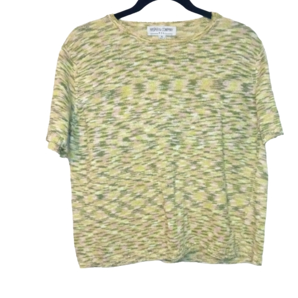 Kasper & Company Women Green Blouse Sz XL